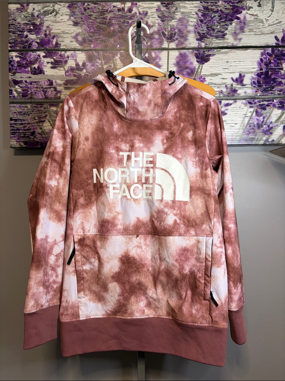 The North Face Ladies Tekno Tie-Dye Pullover Hoodie Size XS Oversized NWOT